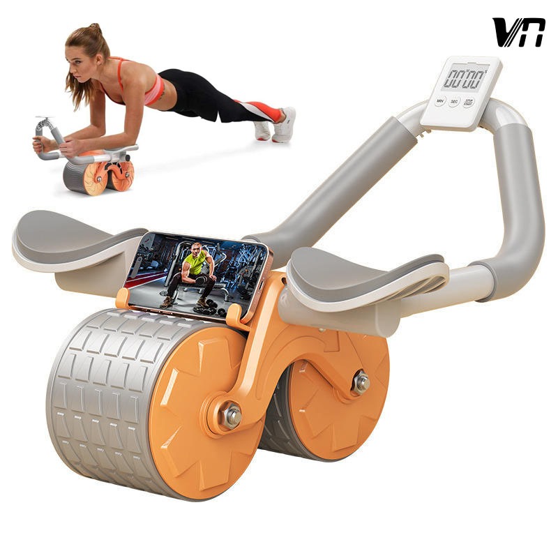 Roda Abdominal Ginástica Exercício Fitness Abdominais Abdômen Core Unissex Treino Musculação XK-JFL
