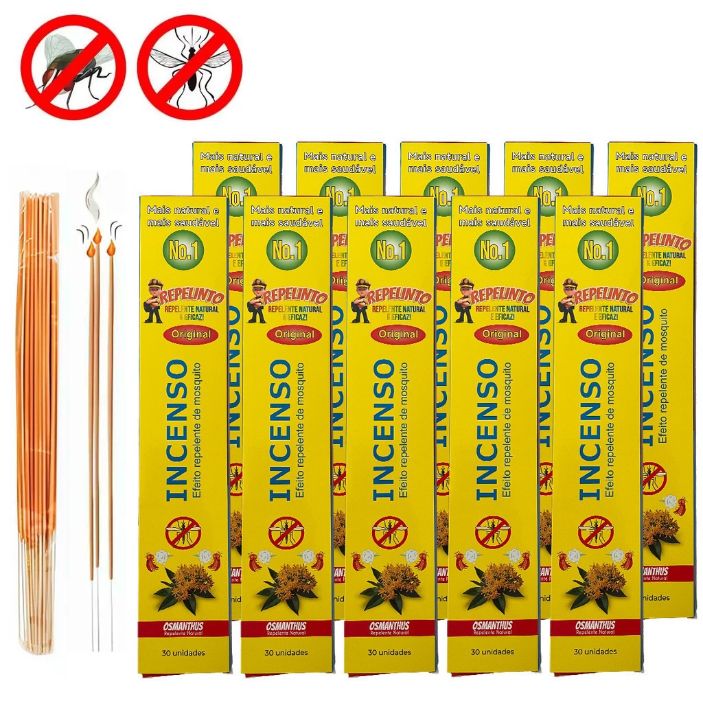 90/120/150Palitos de Incenso Repelente de Mosquito – Proteção Anti-Insetos Seguro