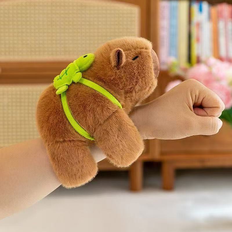 Brinquedo De Pulseira De Pelúcia Capivara-Lindo Anel De Boneca De Pulso Para Meninas Bem Presente