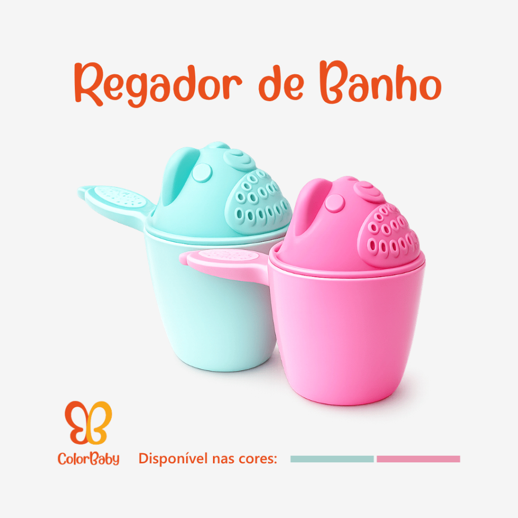Regador de Banho - Diversão e Conforto na Hora do Banho para Crianças – Cores e Design Vibrante
