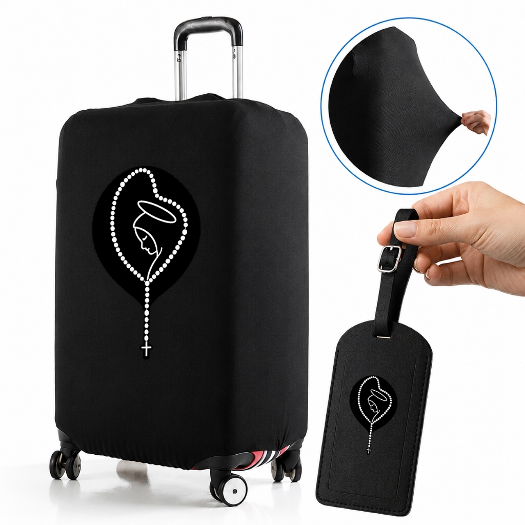 Capa De Mala 8 a 23KG P-M-G Aparecida Personalizada Protetor Bagagem Para Viagem Protetora Grande
