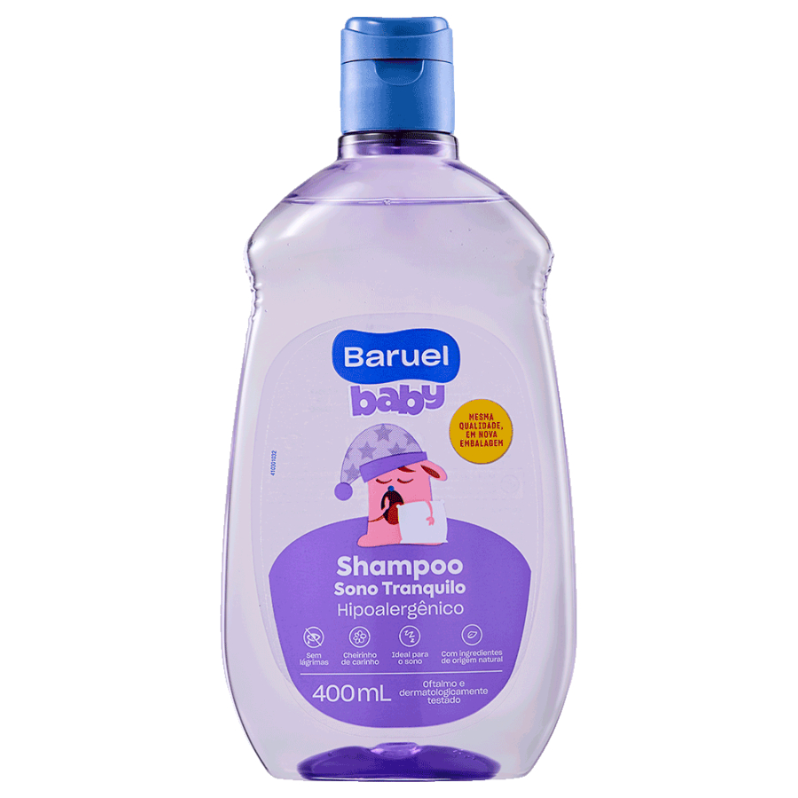 Shampoo Infantil Sono Tranquilo 400ml Baruel Baby