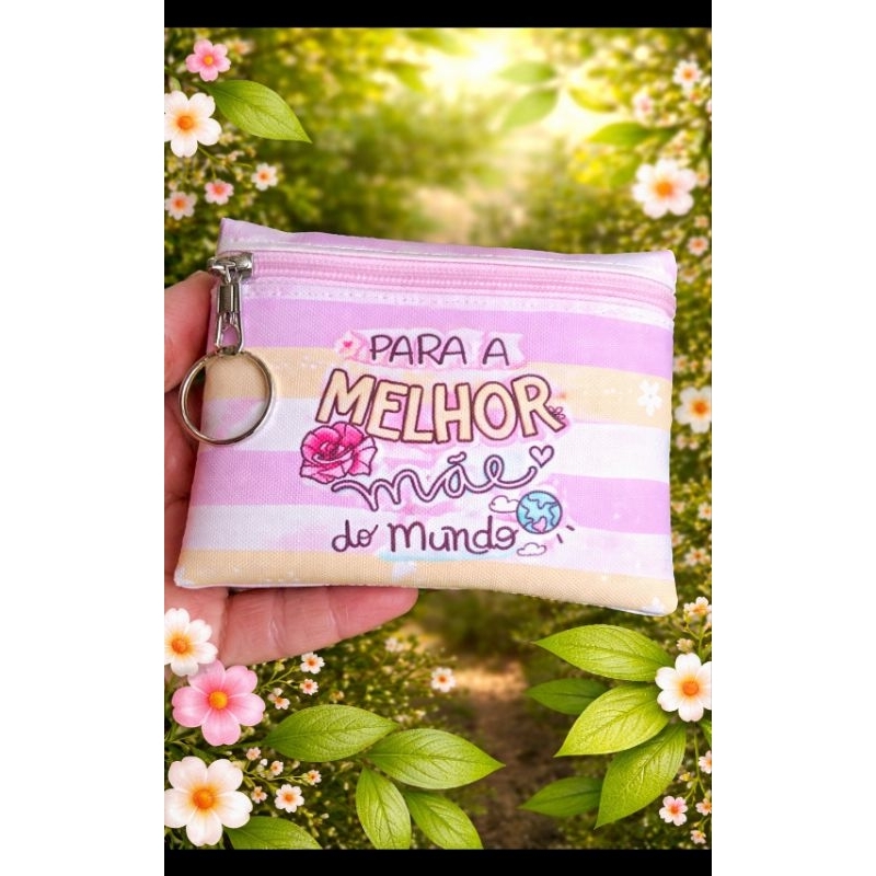 15 mini porta moedas dia das mães 9x7