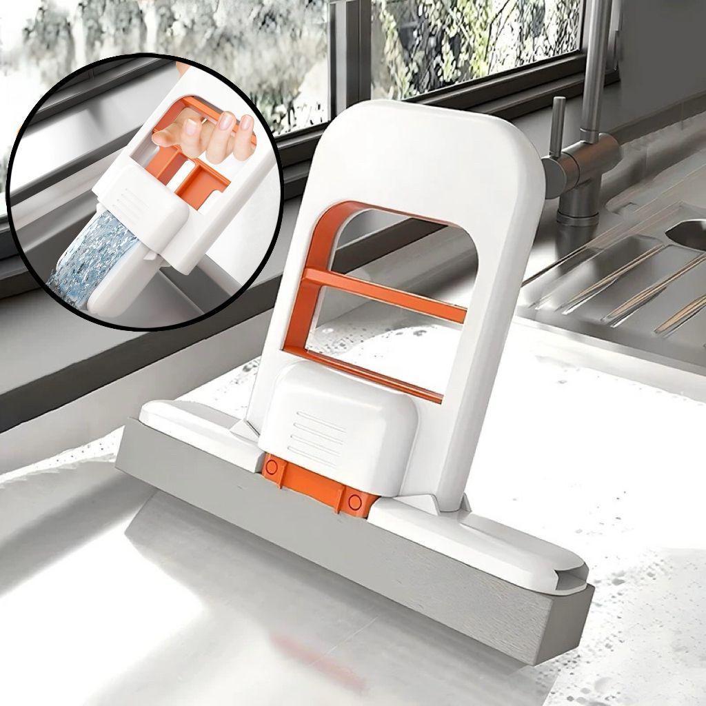 Mini Rodo Mop Esfregão Absorvente Limpeza Pia Cozinha Vidro Mesa Janela Retrátil Portátil