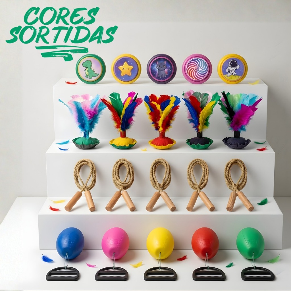 Kit 20 Brinquedos Infantil Lembrancinha Festa Junina Aniversário Infantil Prenda
