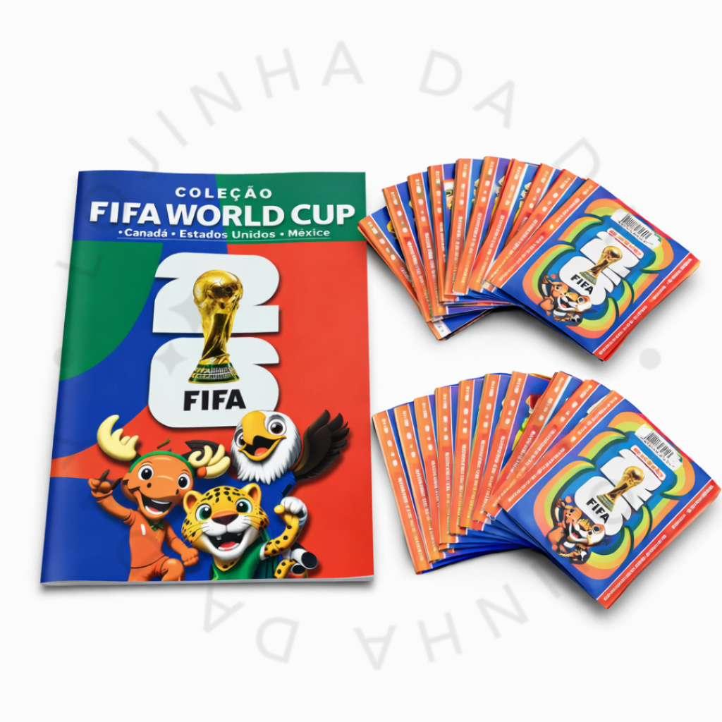Álbum Futebol 2026 + Figurinhas Colecionáveis Não Oficial