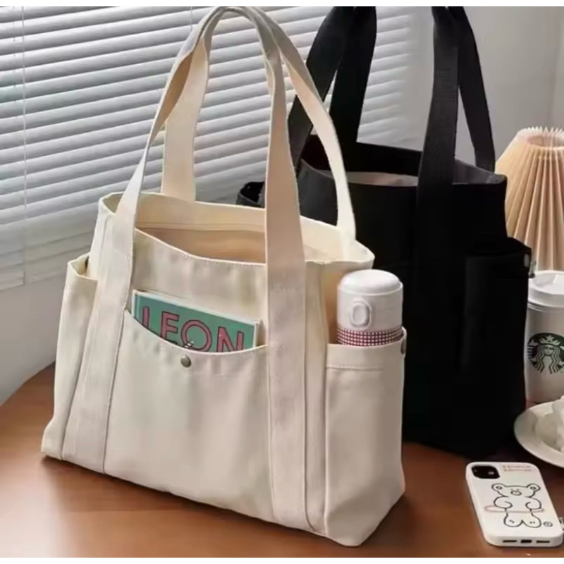 Bolsa Sacola Feminina de Ombro em Lona Casual Grande Capacidade MOD 8809