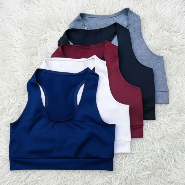 Combo 1 a 3 peças  Top Academia Fitness Feminino Treino Casual Esportes Plus Size