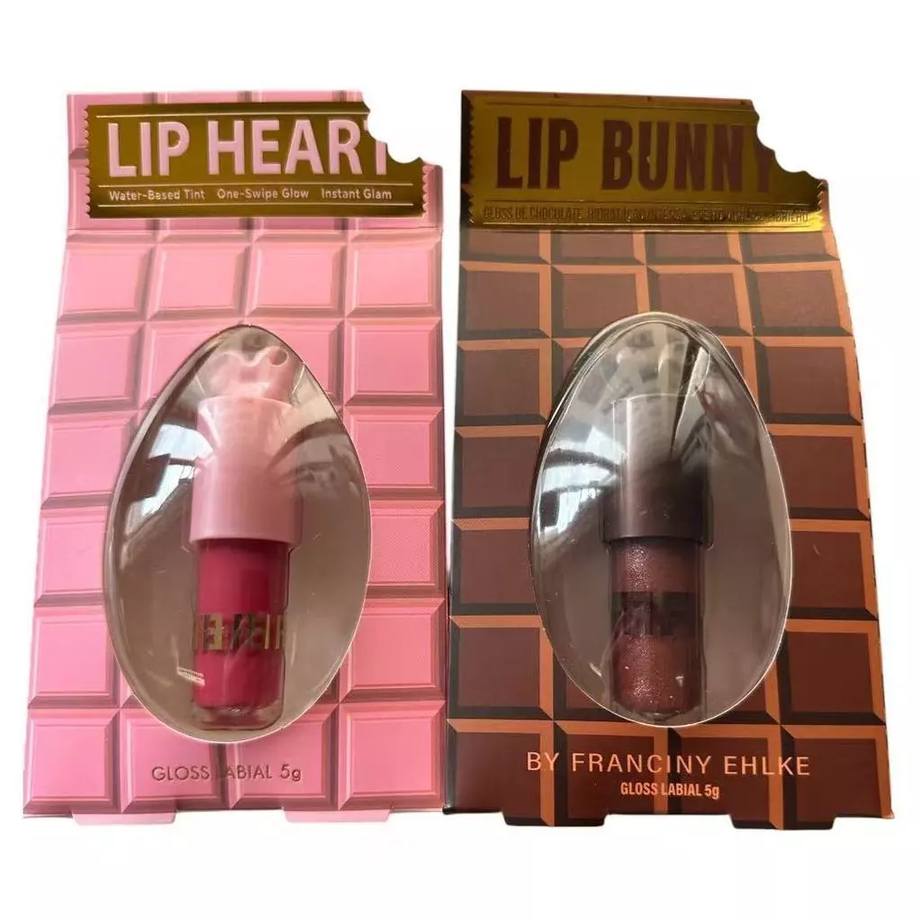 Kit 3 Gloss Labial Liphoney + Lipbunny Morango Chocolate Mel Incolor