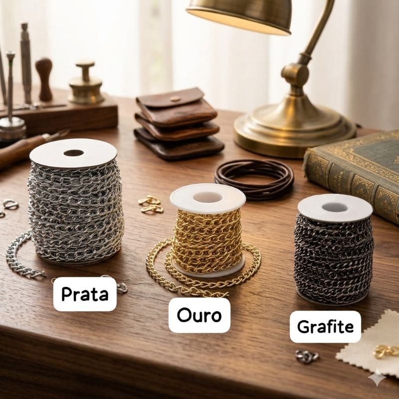 5 METROS CORRENTE P/ BOLSAS, BIJUS, ARTESANATO