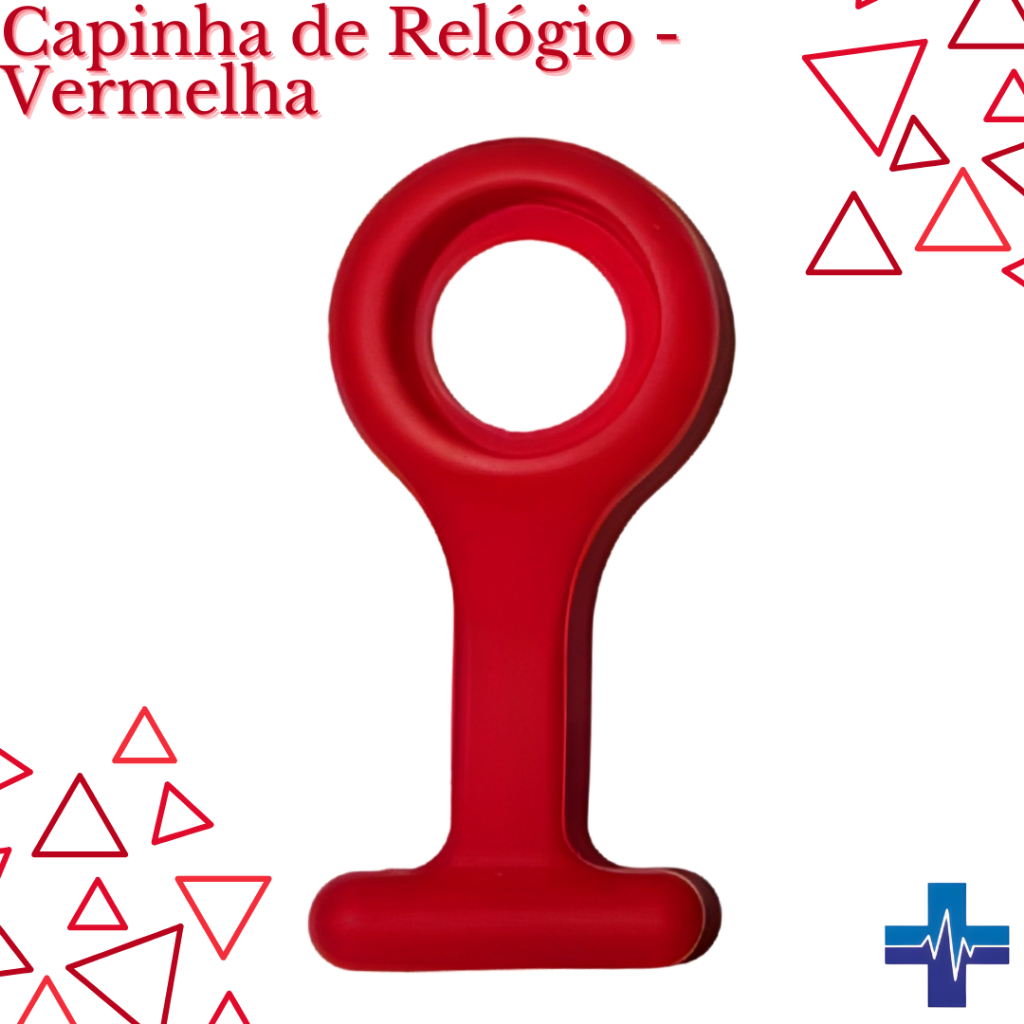 Capinha para Relógio de Lapela tipo Broche para Jaleco Branco