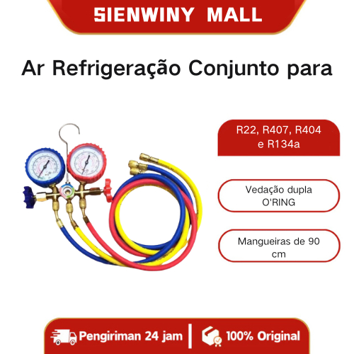 Manifold para Ar Condicionado e Refrigeração Conjunto para os Gase R22, r407c, R134a, R404A