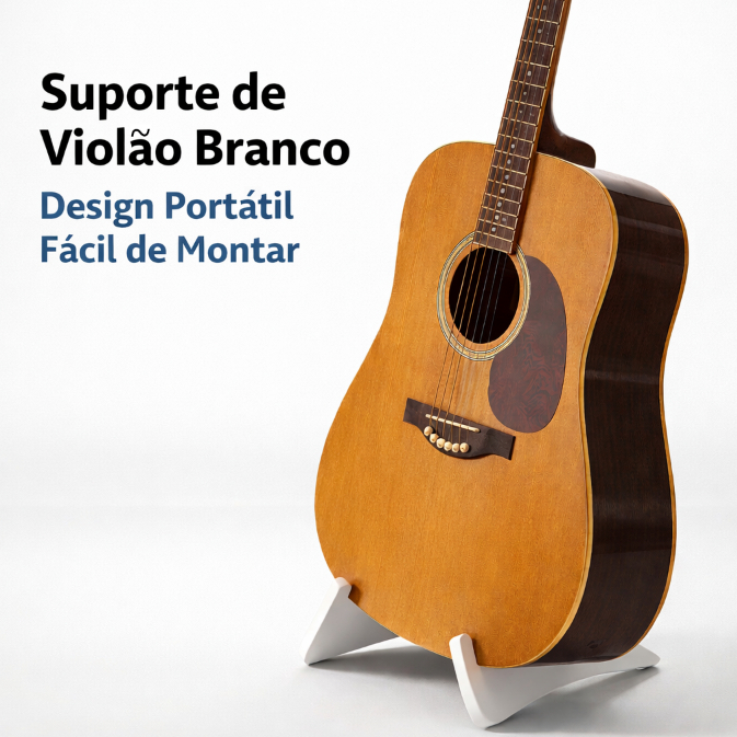 Suporte para Violão ou Guitarra Desmontável e Portátil
