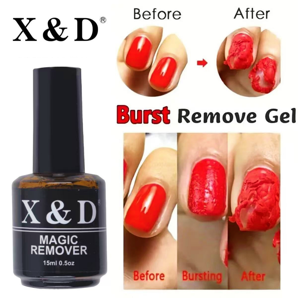 X&D Magic Remover Removedor de Esmalte em Gel 15ml Para Unhas