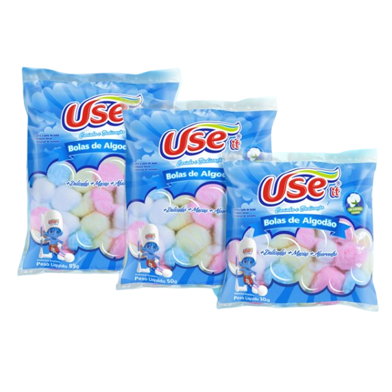 Algodao Bola Use It Todos Os Tamanhos Cuidado Com Bebê / Manicure / Unhas