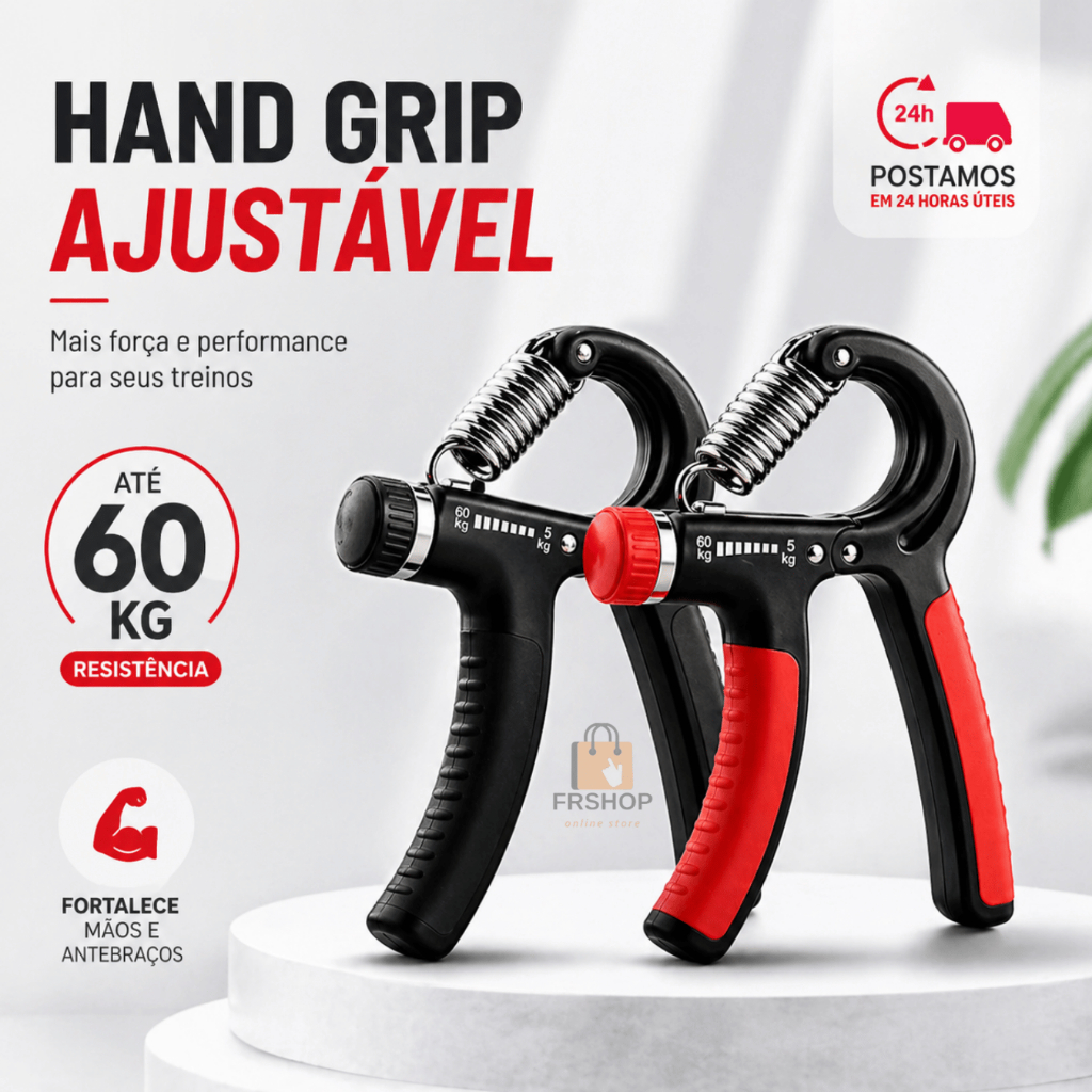 Hand Grip Flexor De Punho Ajustável Exercício Para Mãos  Mola Treinar Antebraço 60kg