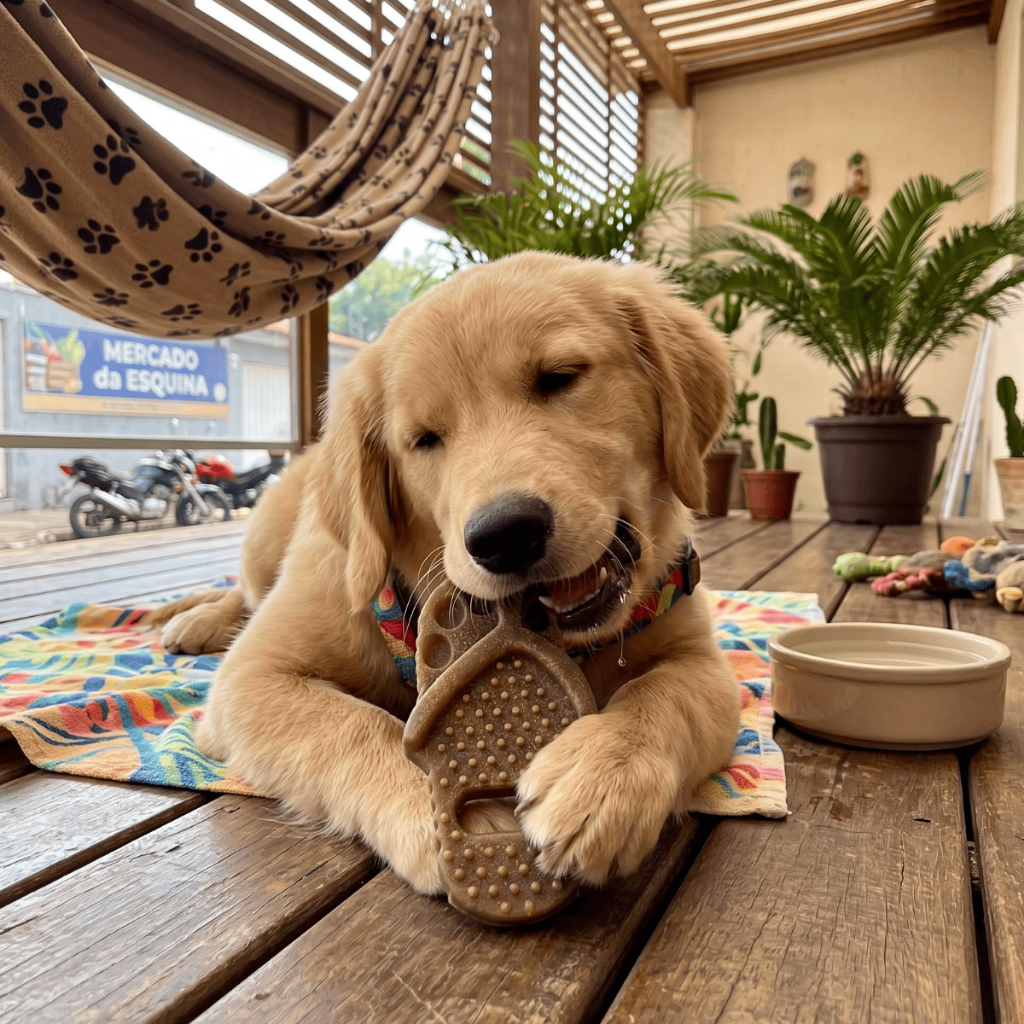 Osso Ossinho Mordedor Fibra De Coco Brinquedo de Cachorro Pet Natural Grande Pequeno