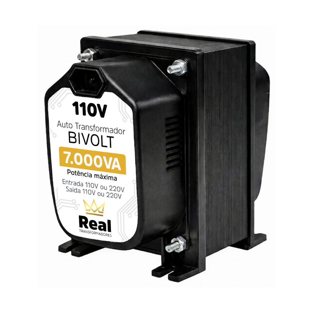 Auto transformador 7.000 VA Tomadas - 127/220v  E 220/127v  FABRICA