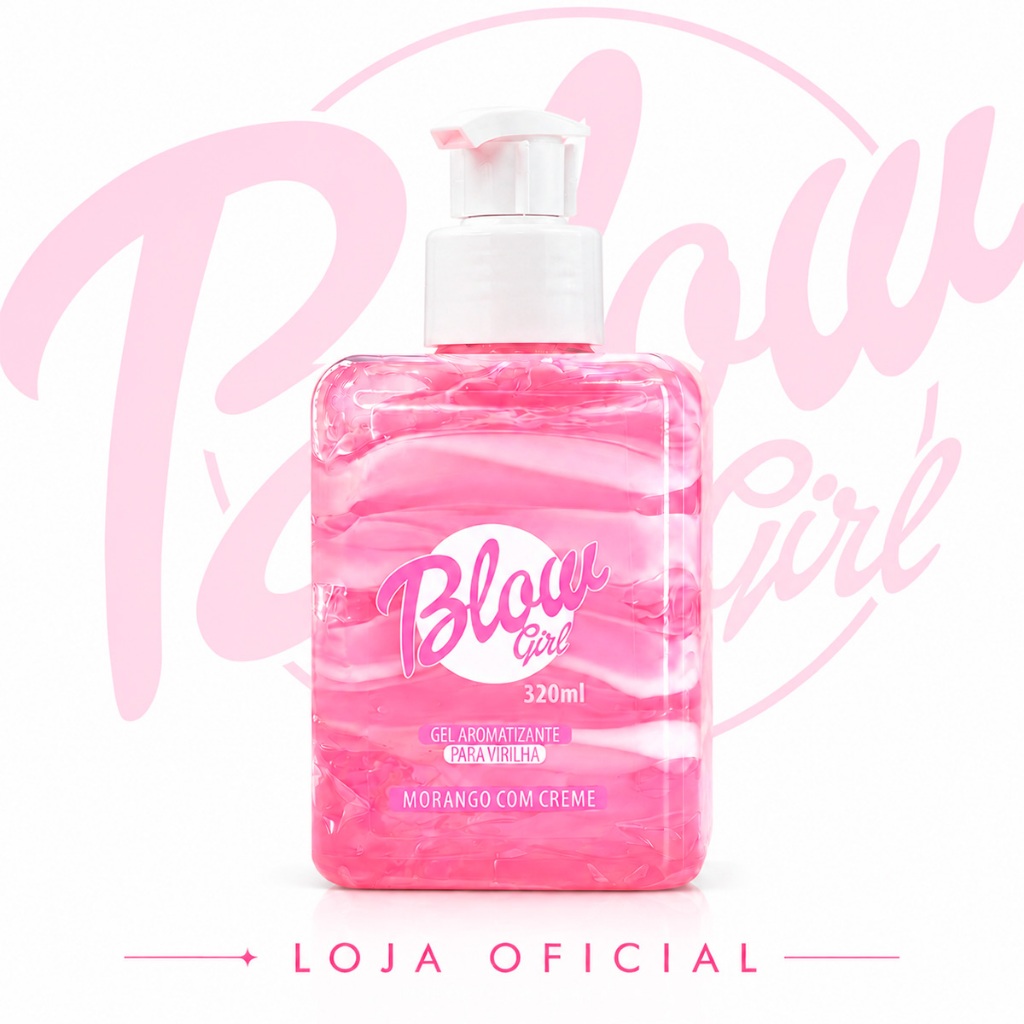 Blow Girl Hidratante Corporal Aveludado Bifásico Gel e Creme Morango Doce Pele Cheirosa Oficial