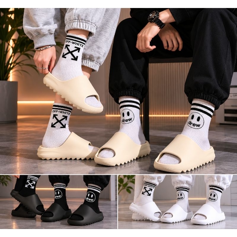 Chinelo Sandália Slide Estilo Nuvem Masculino feminino tendência verão