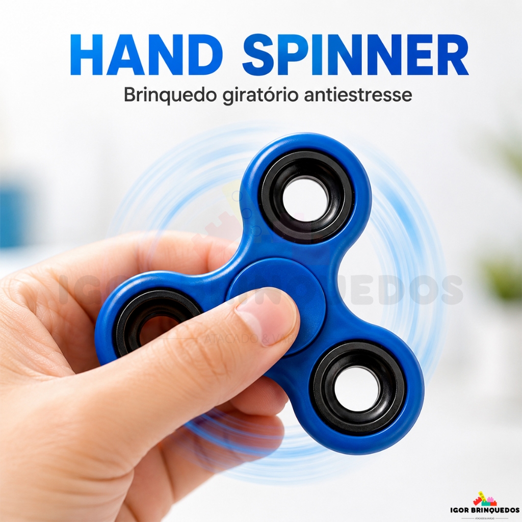 Hand Spinner Anti Estresse Brinquedo Sensorial Para Ansiedade TDAH Foco Estudo