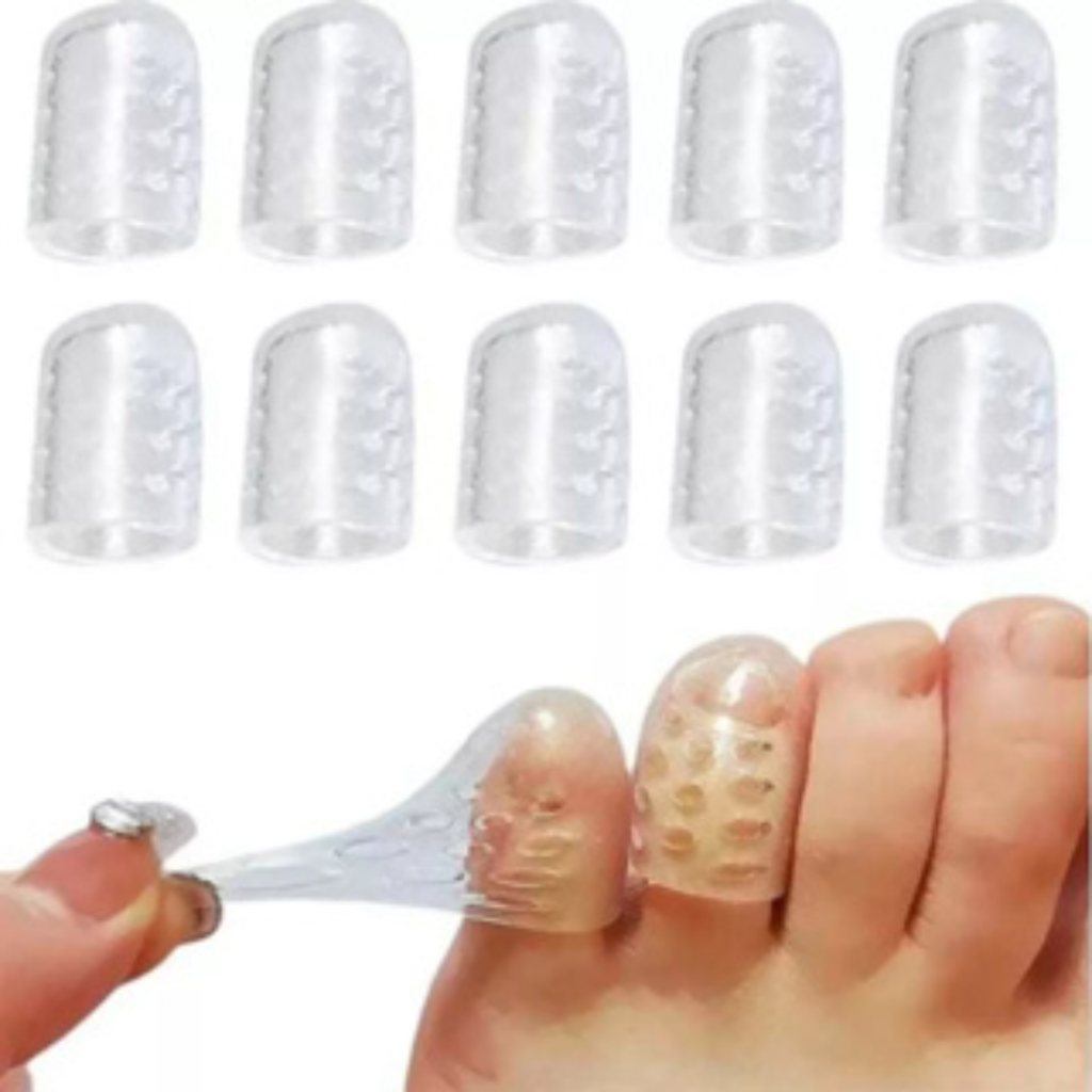 Protetor de Dedo em Silicone Confortável | Proteção para Dedos do Pé