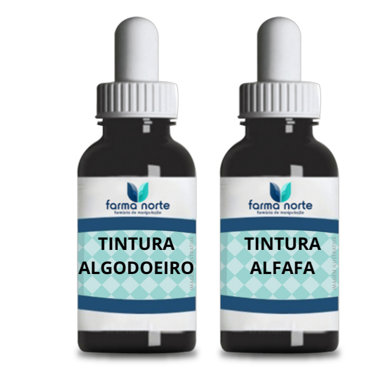 Tintura Algodoeiro + Tintura Alfafa 100ml de cada