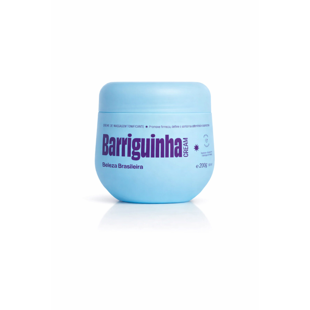Barriguinha Cream 200g Creme Redutor Barriga Hidratação Corporal Mentol Antiestrias Celulite
