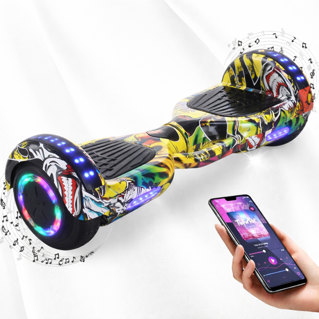 Hoverboard Infantil Skate Elétrico 6.5"/8" Led Bluetooth Bateria De Grande Capacidade Endurance Forte