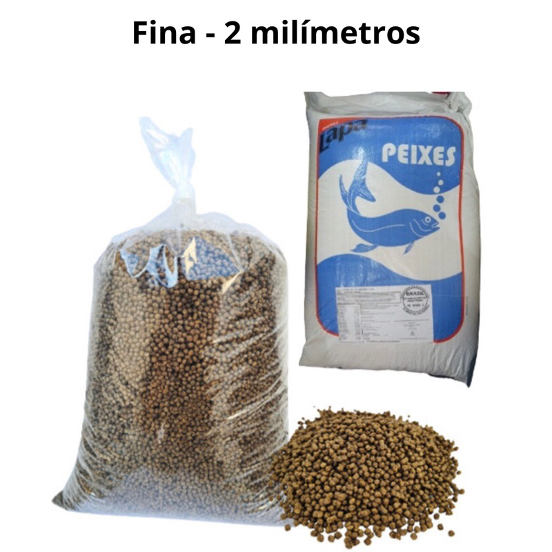 1kg/2kg/3kg/5kg Ração Fina 2mm Engorda/Crescimento - Peixe