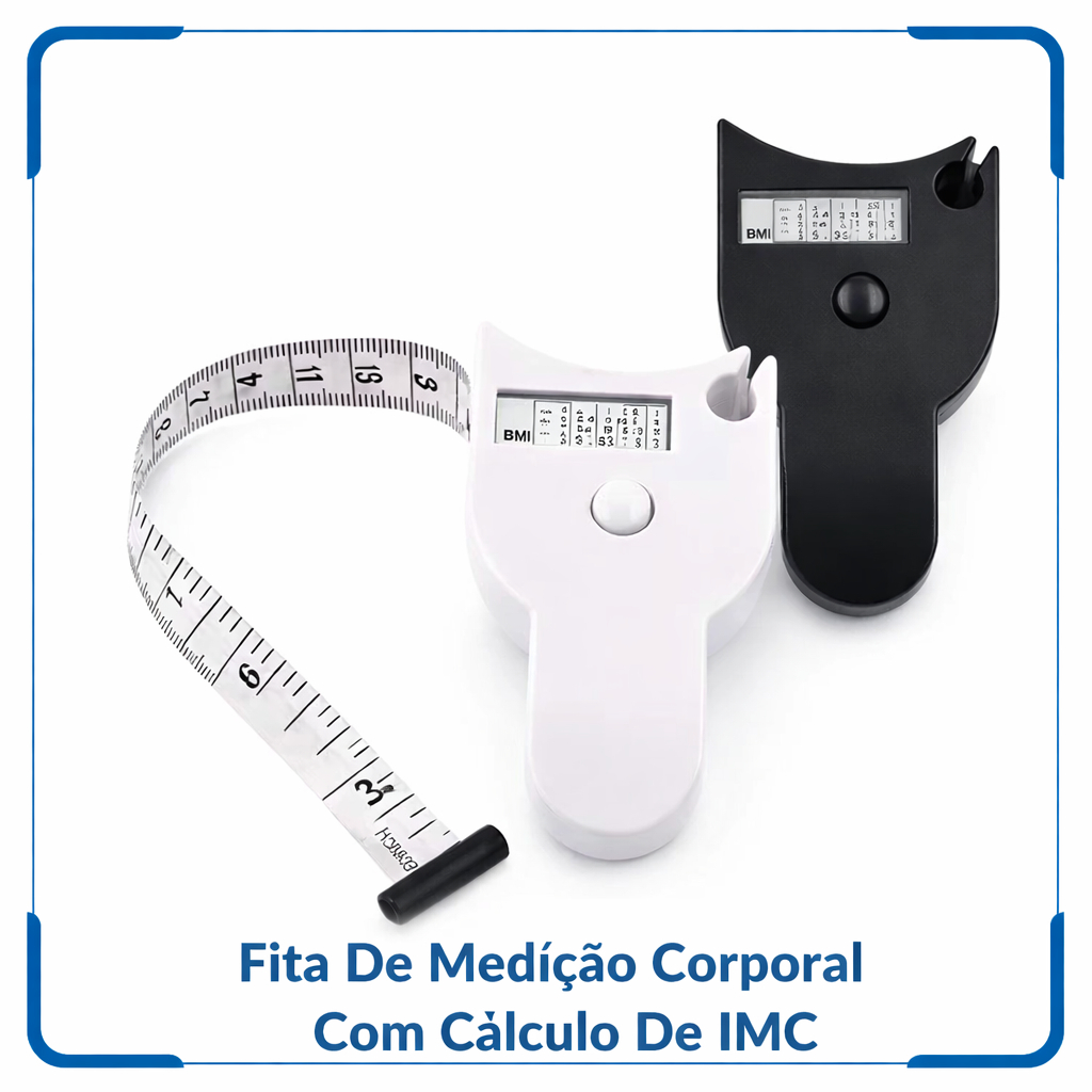 Fita de Medição Corporal Antropométrica com Calculadora de IMC e Circunferência 1533