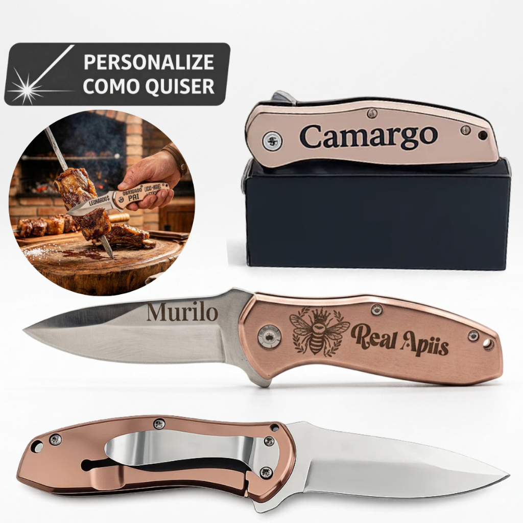 Canivete Personalizado De bolso em Aço Inoxidável Laser Clip Presilha Seu Nome Desenho Imagem Agro