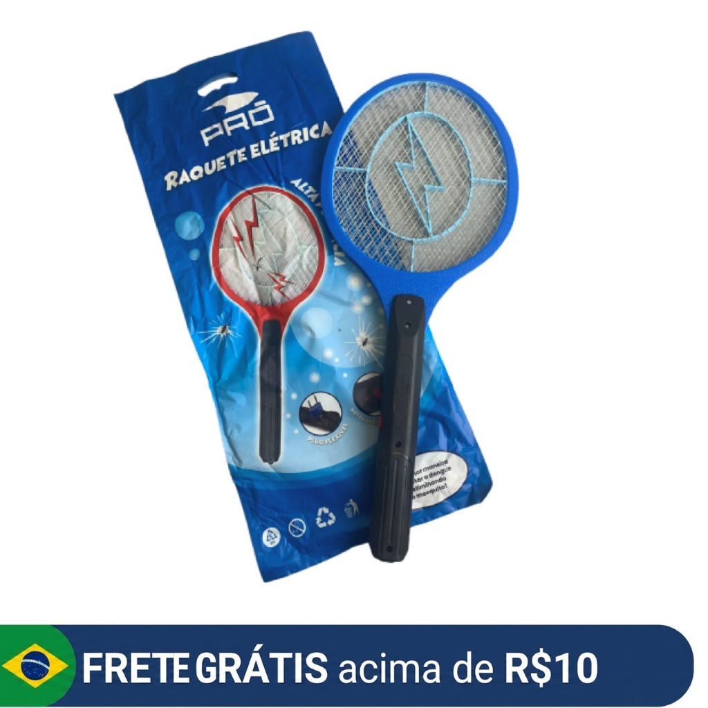 Raquete Elétrica Bivolt 110v~220v Mata Mosquito Recarregável