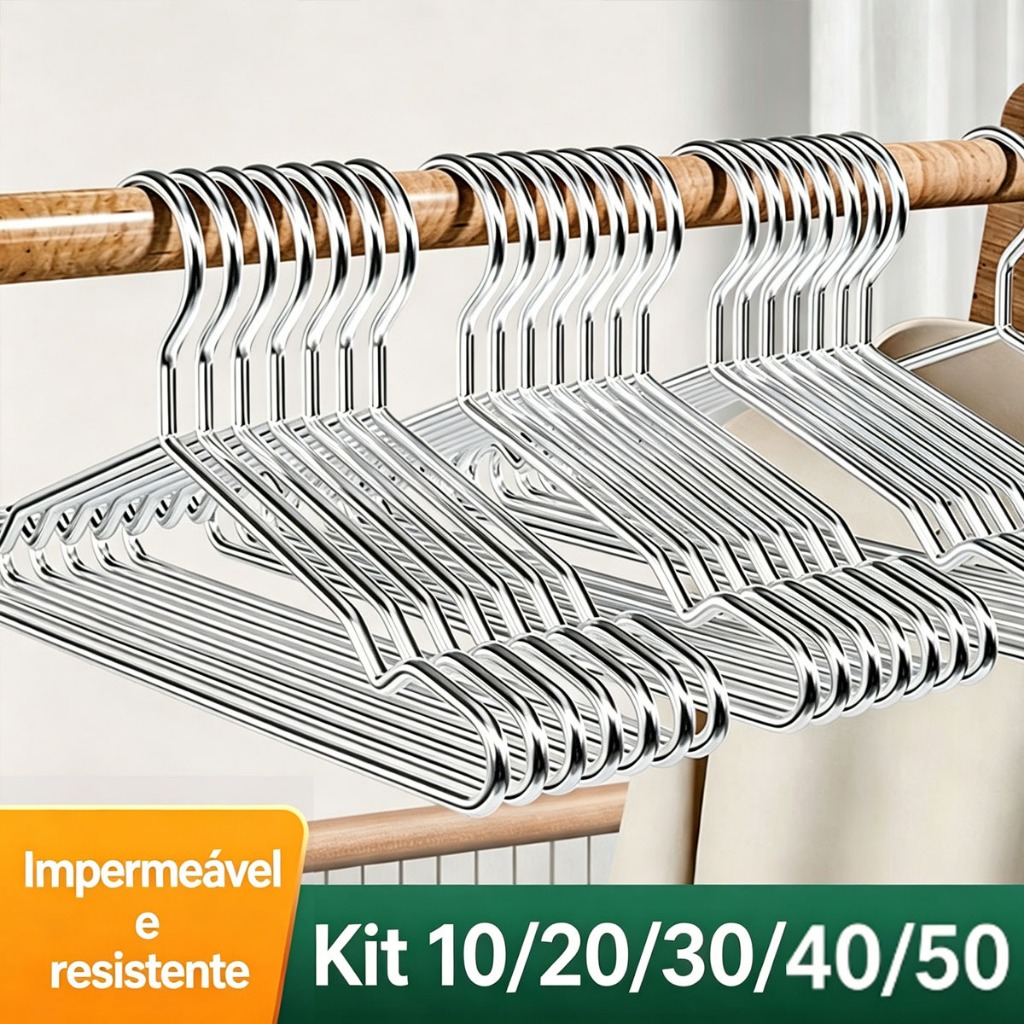 Cabides Aço Inoxidável Resistente à Prova De Ferrugem Armazenamento De Roupas De Alta Qualidade