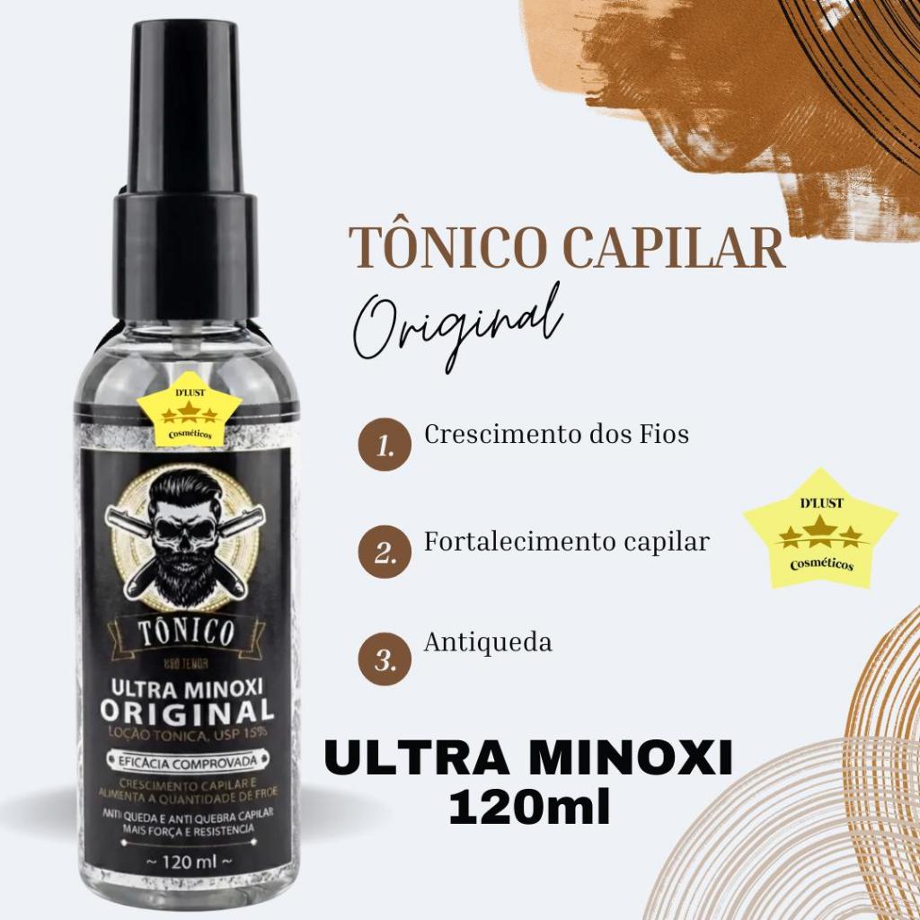 Tônico Ultra, cabelo, barba e sobrancelha