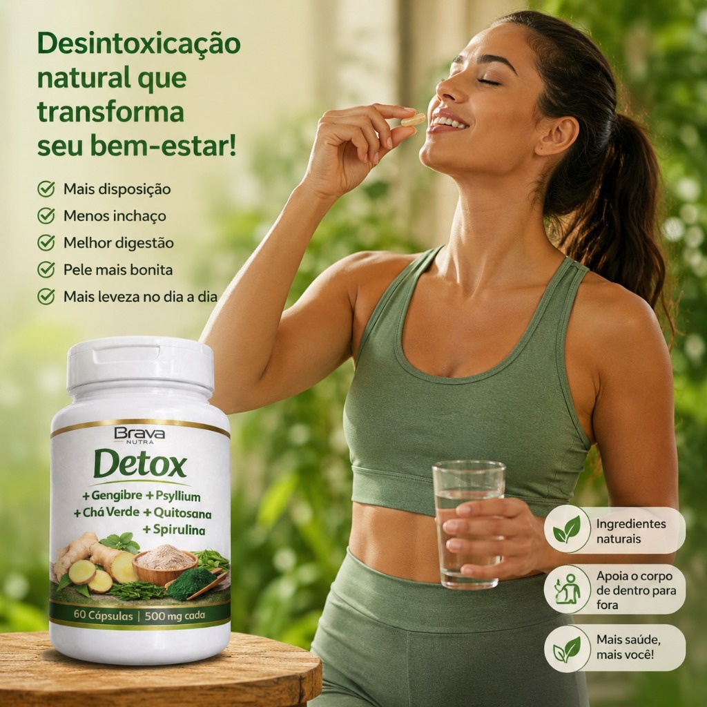 Chá,Verde|,Psyllium|Vitaminas,Extratos Naturais| 60 Cápsulas | Envio Imediato