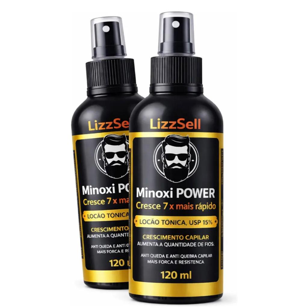 2x  Minoxi Power - Spray Tônico Cabelo, barba e sombrancelha