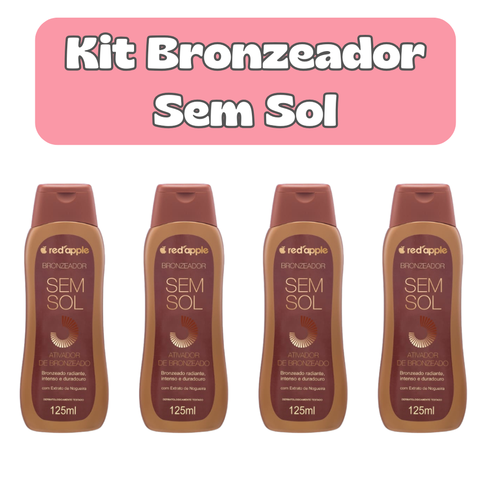 BRONZEADOR Sem Sol Red Apple Bronzeado Natural Hidratante