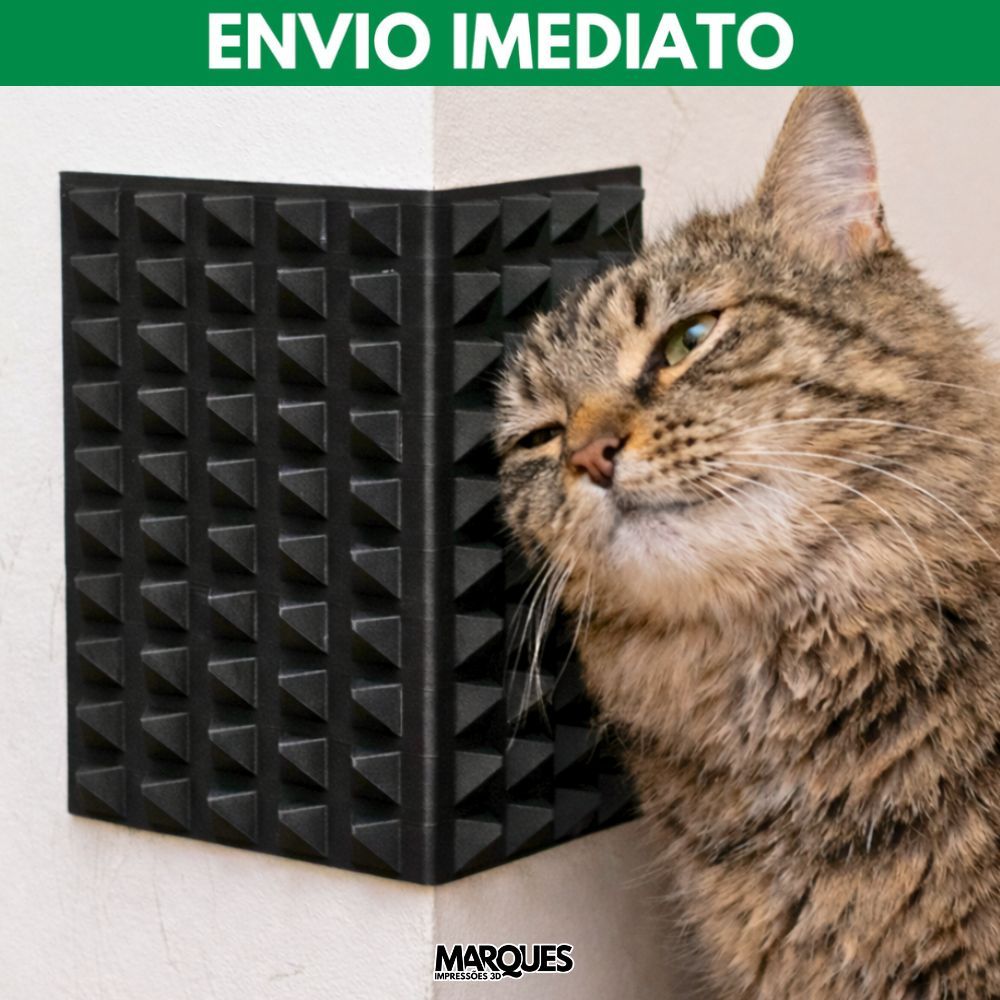 Protetor de Canto de Parede para Gatos Esfregarem l Massageador de Parede Anti Pelos