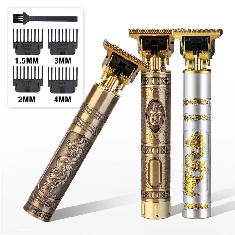 Máquina Profissional T9 Para Acabamento Corte e Barbear Sem Fio Portátil USB