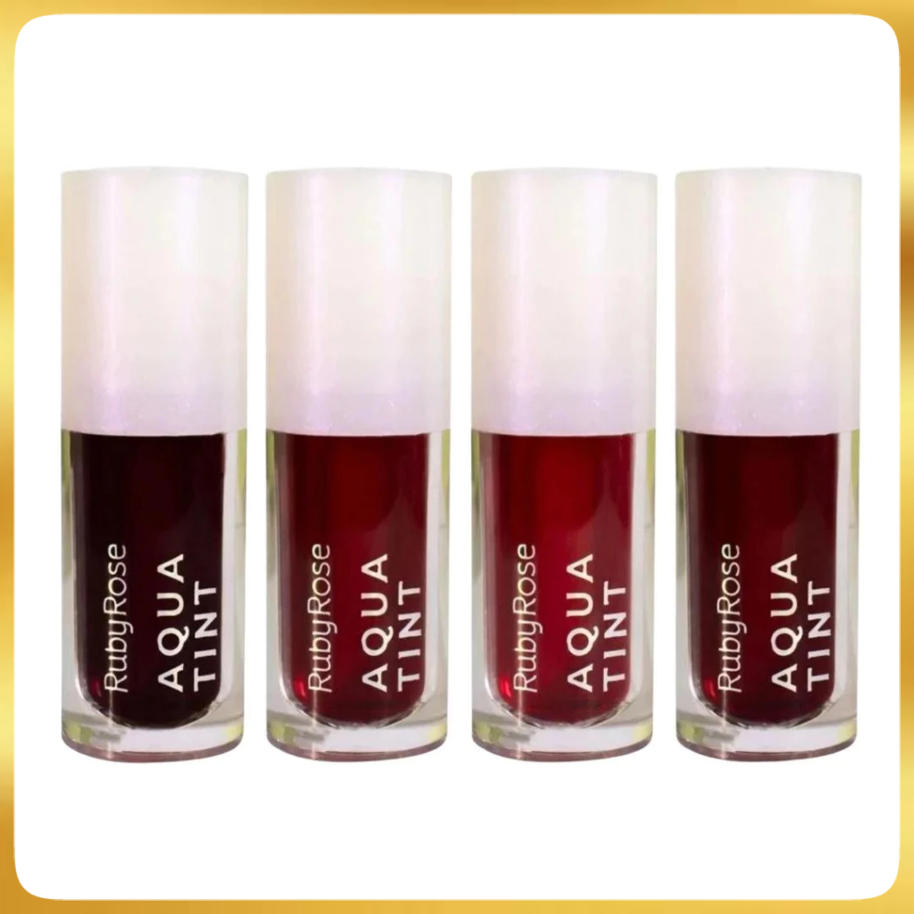 Aqua Tint Ruby Rose - Labios E Bochechas - Batom Ou Blush Acabamento Leve 5ml
