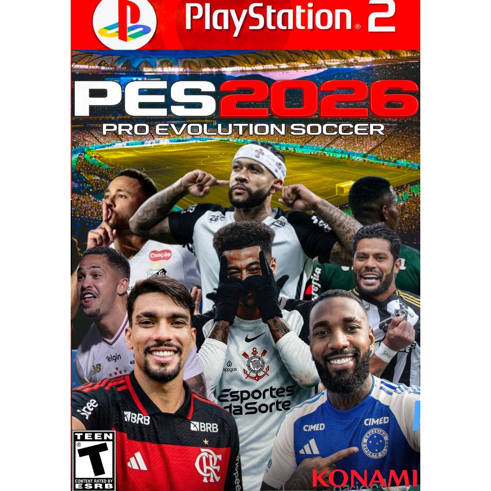 PES 2026 PS2 100% Atualizado