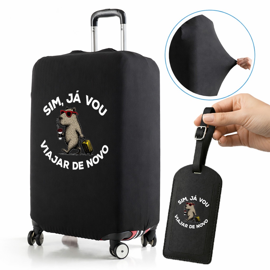 Capa De Mala 8 a 23KG Viajar Denovo Personalizada Protetor Bagagem Para Viagem Protetora Grande