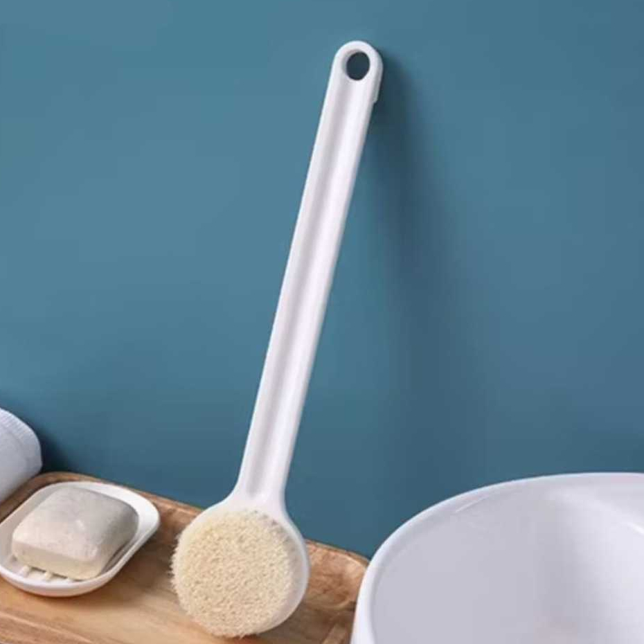 Escova de cabo longo para esfoliação das costas, escova de banho com cerdas macias, um item indispensável para a limpeza