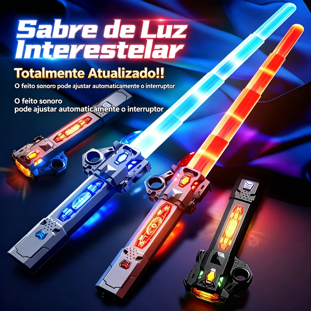 Espada laser Retrátil Para Crianças Celebridade Da internet Brinquedo Luminoso