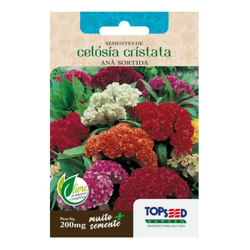 SEMENTES DE CRISTA DE GALO - CELOSIA CRISTATA SORTIDA ANA 300mg ISLA SEM. (12665 - 11383)