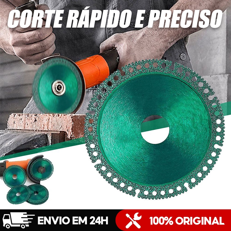 6 Em 1 Disco De Corte Com Diamante Lâmina De Serra Multifuncional 100mm Para Azulejo Cerâmico Metais e PVC