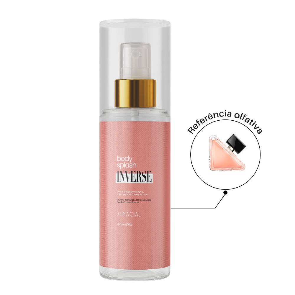 BODY SPLASH FEMININO INVERSE 200ML - PRIMACIAL PERFUME AMBAR FLORAL