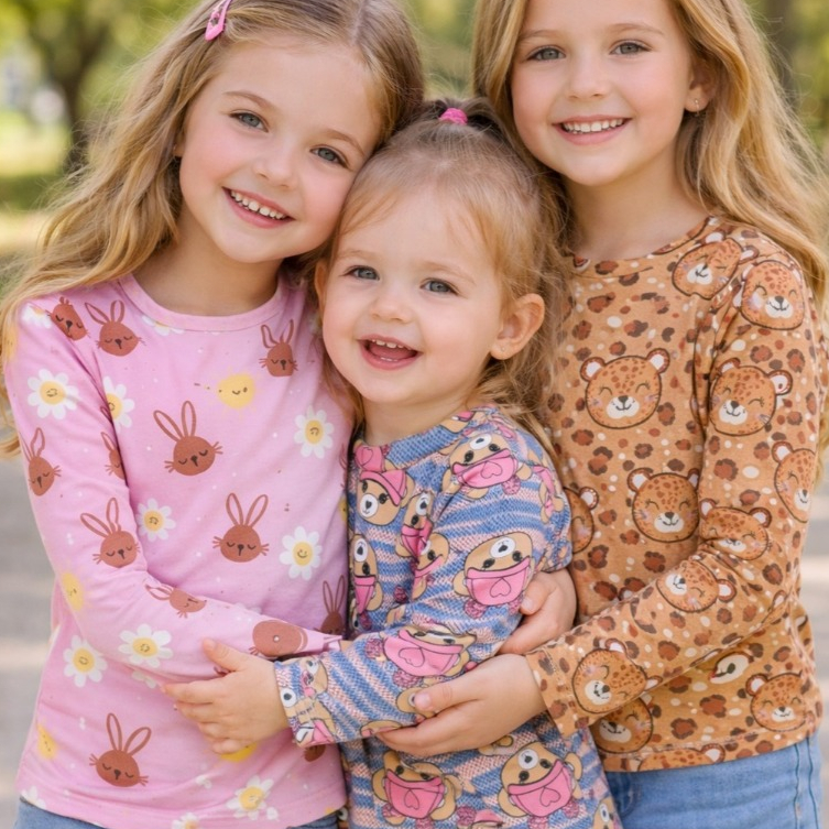 Blusa Manga Comprida Infantil Menina | Peluciada Malha Térmica do Tamanho 1 ao 10 Anos