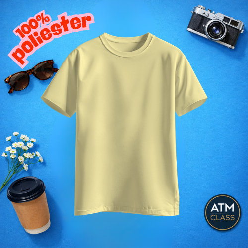 Camiseta Camisa Infantil Diversas Cores 100% POLIESTER Amarelo Bebê Envio Imediato